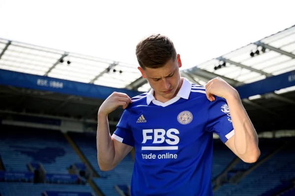 Maillot de Foot Leicester City Vardy 9 Tenue Domicile 2022/23